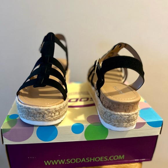 SODA Espadrille Wedge Sandals - Picture 4 of 5